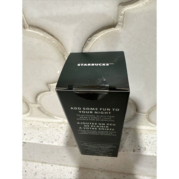 Keychain: Wicked x Starbucks Glow In The Dark Cold Cup KEYCHAIN New In Box 🧹 - Picture 2 of 3